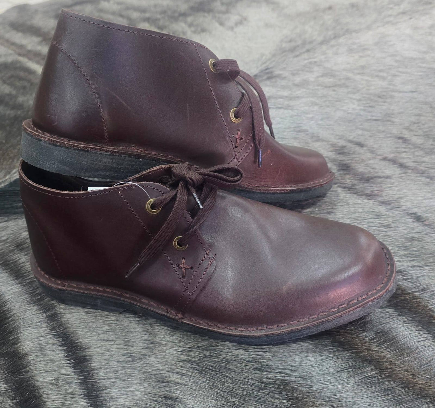 Men Lace Up Genuine Leather Vellies