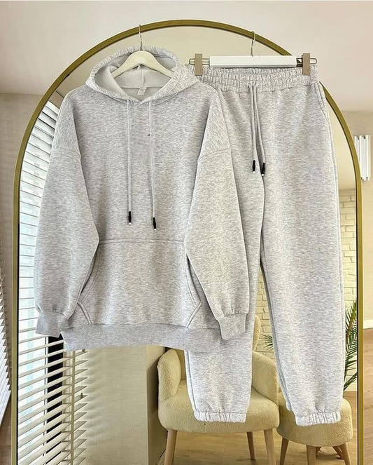 Unisex Cotton Two Piece Track Hoodies