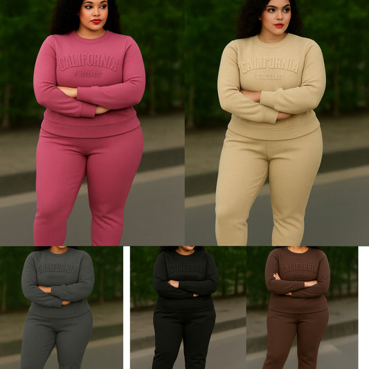 Roundneck Ladies Hoodie Tracksuits