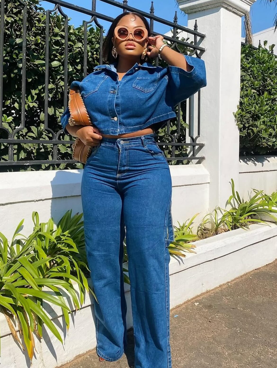 Best Selling Denim Two Piece