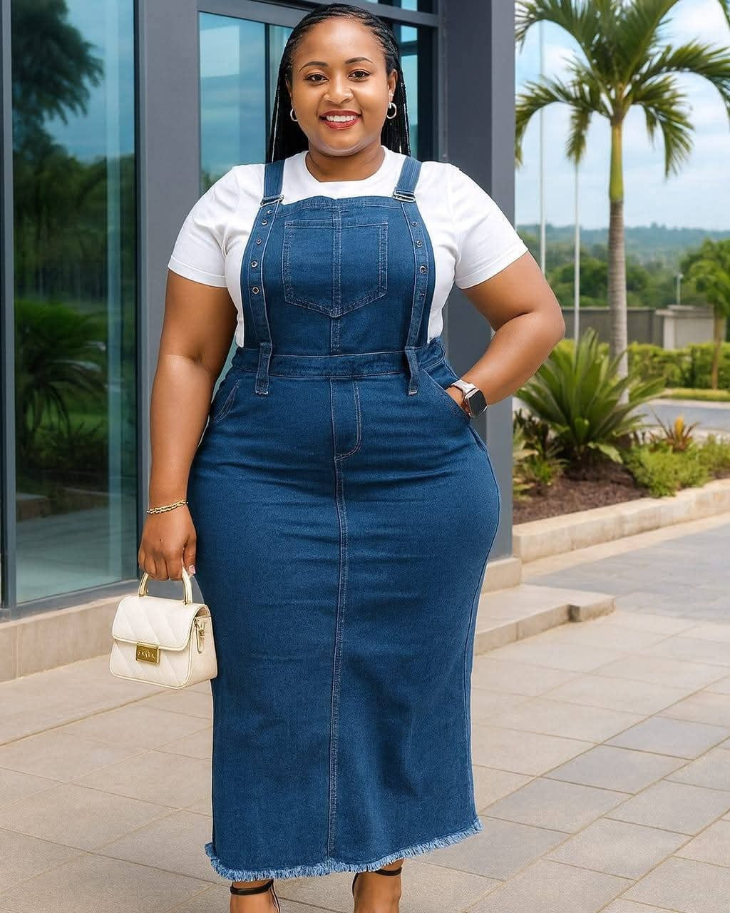 Oversized Denim Dress