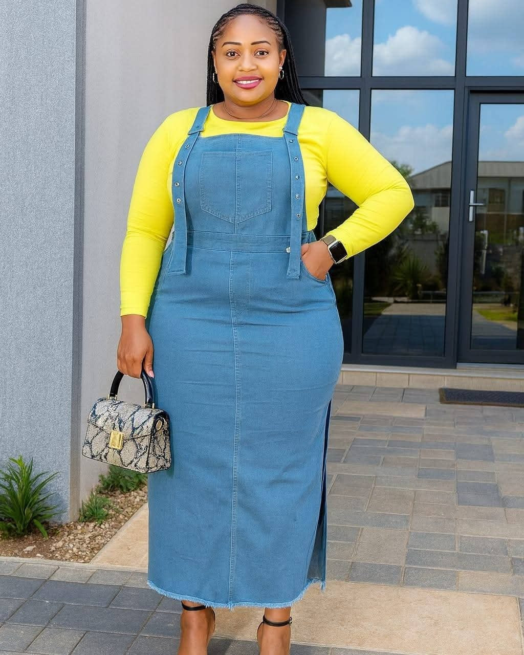 Oversized Denim Dress