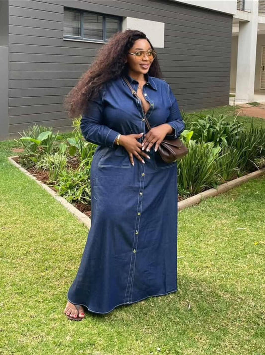 Oversized Denim Dress