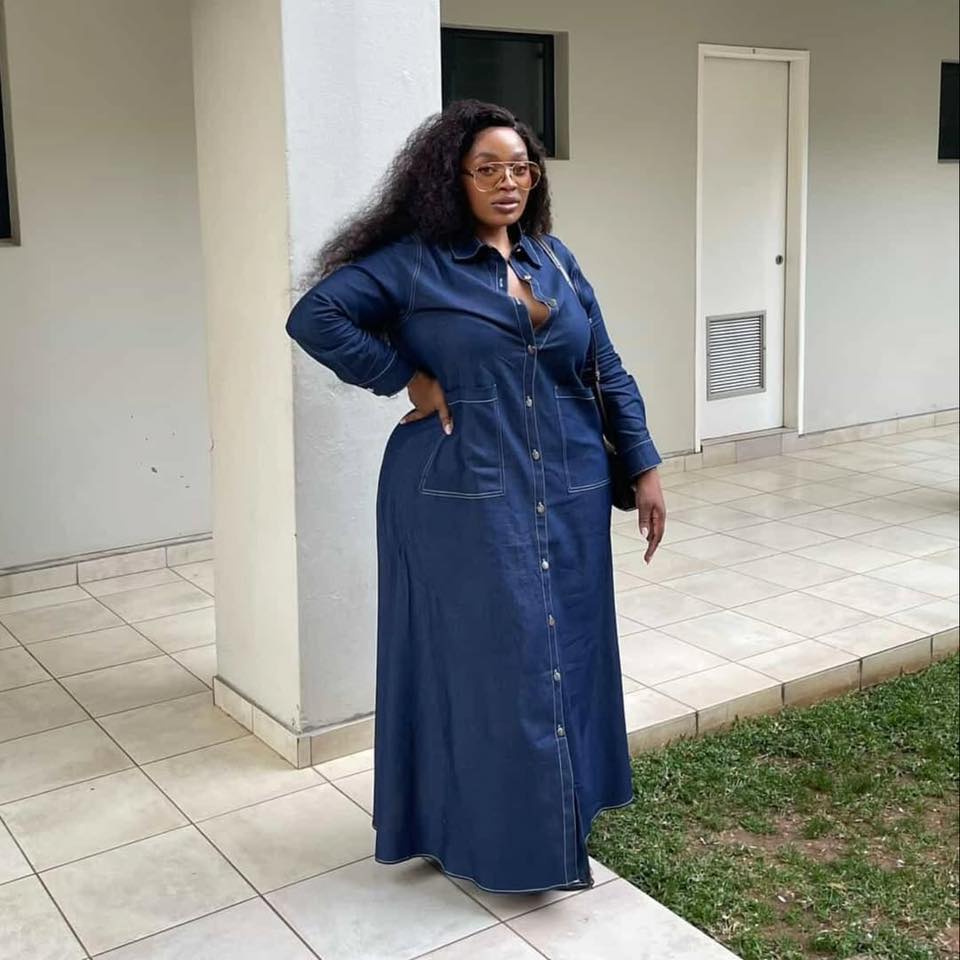 Oversized Denim Dress