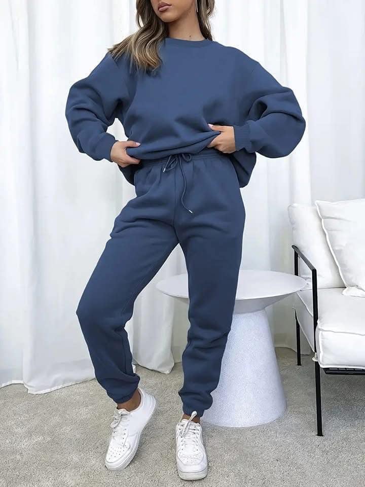 Round Neck Two Piece Tracksuit