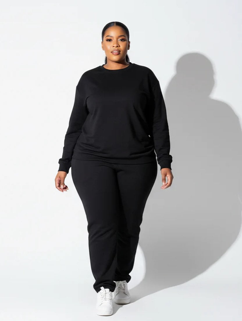 Round Neck Two Piece Tracksuits