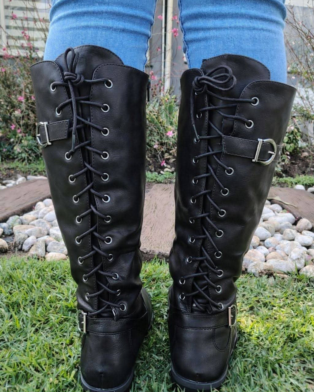 Lace Thigh High Boots