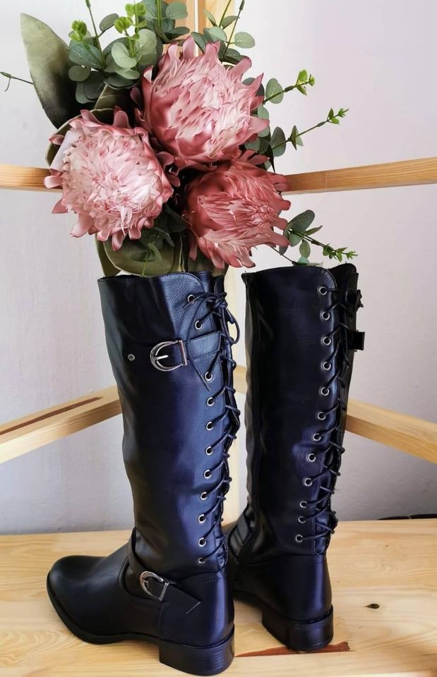 Lace Thigh High Boots