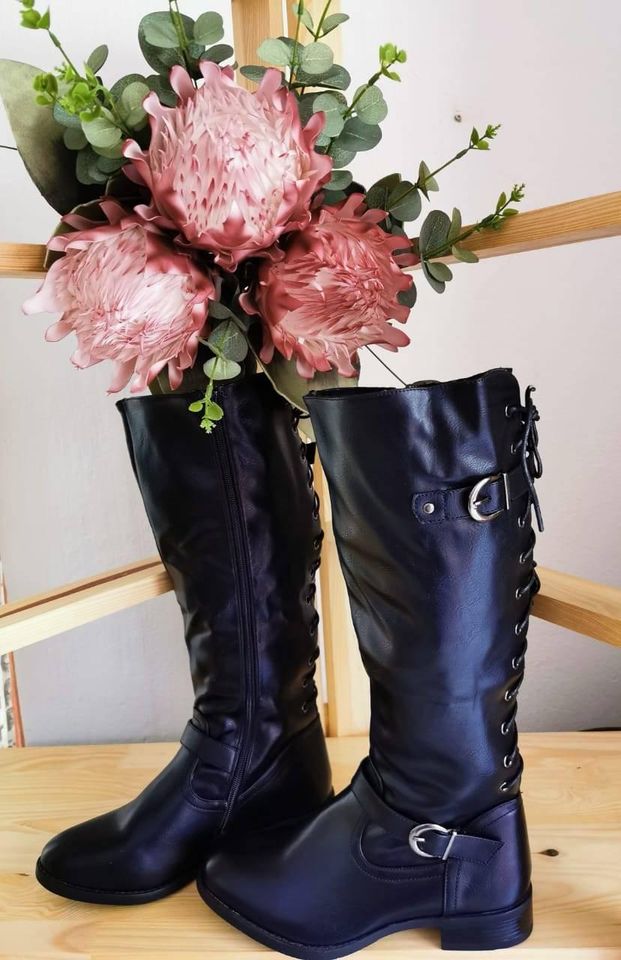 Lace Thigh High Boots