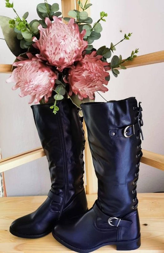 Lace Thigh High Boots