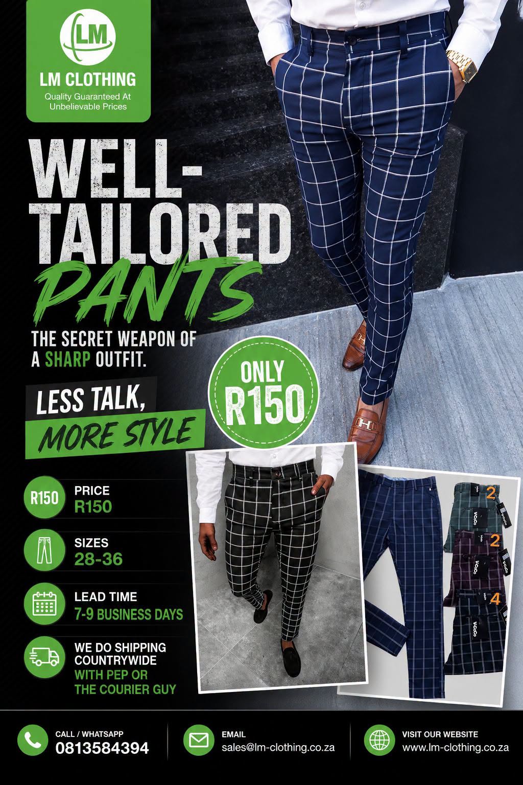 Well Tailored Men Pants