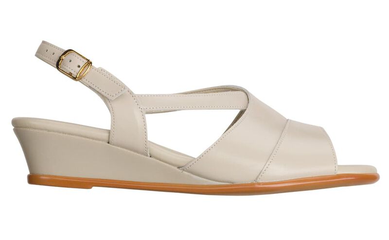 Caress Cross Strap Wedge Sandal